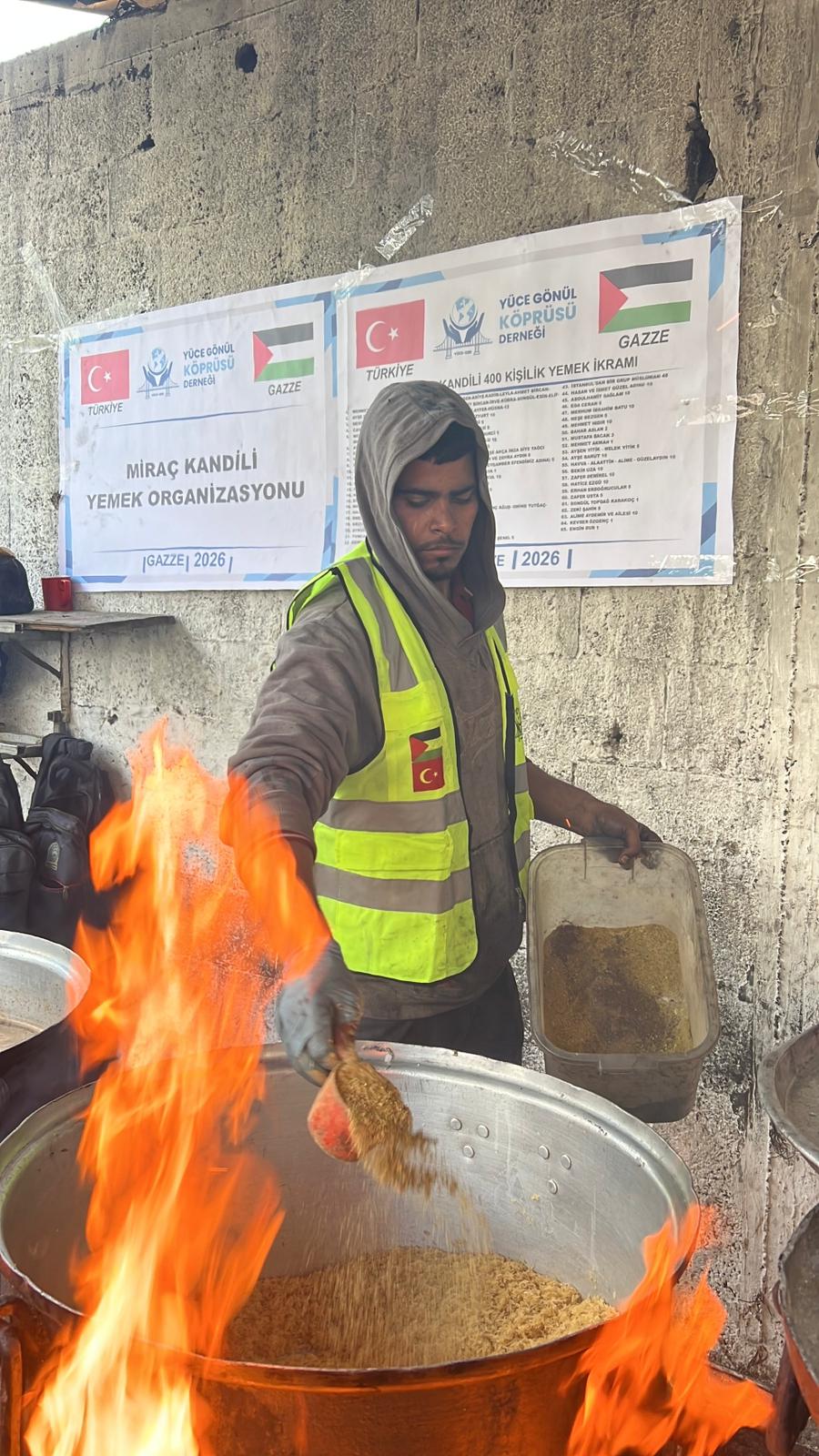 MİRAÇ KANDİLİ BİNLERCE GAZZELİ KARDEŞİMİZE UMUT OLDUK